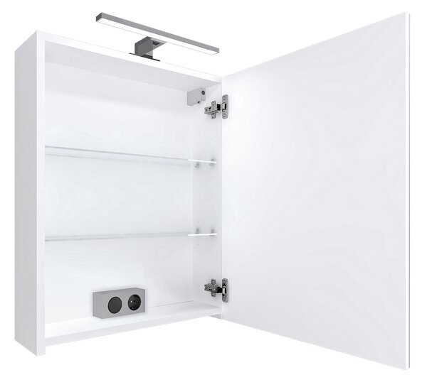 Comodo Zrcadlová skříňka závěsná s LED osvětlením Fabrice W 50 ZS P/L