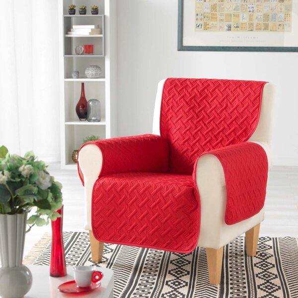 Červený ochranný potah na křeslo 165 cm Lounge – douceur d'intérieur