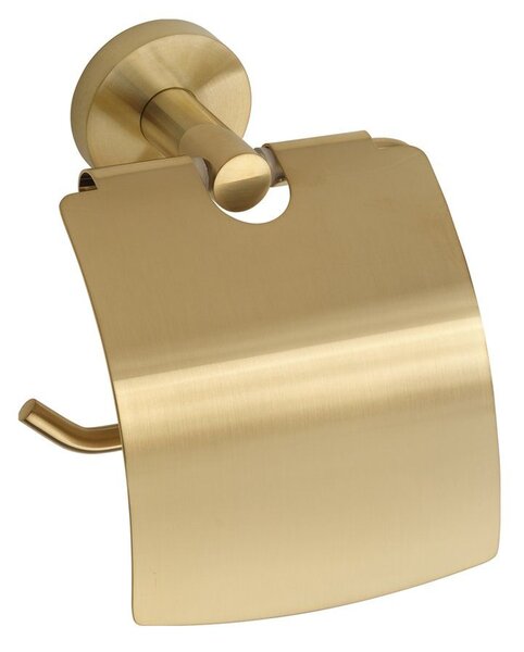 SAPHO - X-ROUND GOLD držák toaletního papíru s krytem, zlato mat XR732GB
