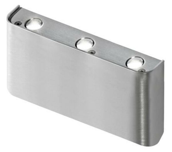 LED Nástěnné svítidlo AZzardo Ginno 3 aluminium AZ0766 6x1W 440lm 3000K IP20 17cm hliníkové