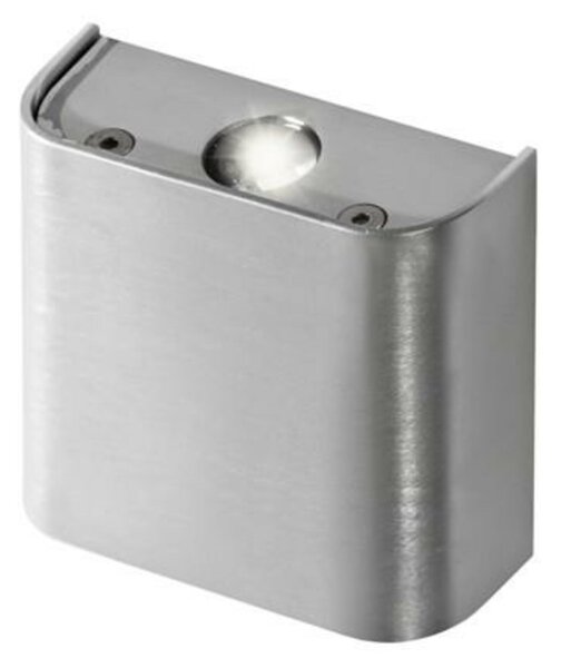 LED Nástěnné svítidlo AZzardo Ginno 1 aluminium AZ0764 2x1W 160lm 3000K IP20 9cm hliníkové
