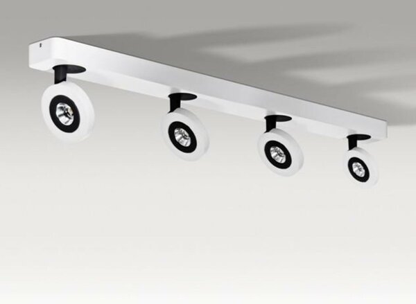 LED Nástěnné/stropní přisazené svítidlo AZzardo Enzo 4PR AZ0672 4x5W 920lm 3000K IP20 75cm bílo-černé