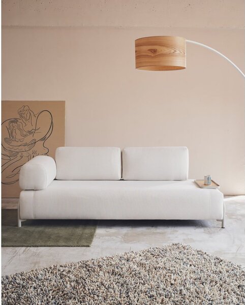 Béžová žinylková modulární pohovka 232 cm Compo – Kave Home