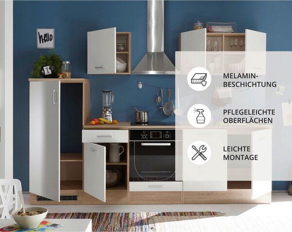 KUCHYŇSKÝ BLOK BEZ SPOTŘEBIČŮ 270 cm MID.YOU - Online Only kuchyňské linky, Online Only
