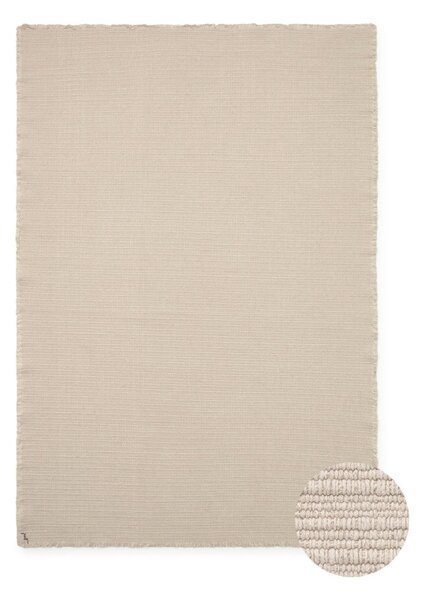 Krémový ručně tkaný bavlněný koberec 200x300 cm Handloom – Lorena Canals