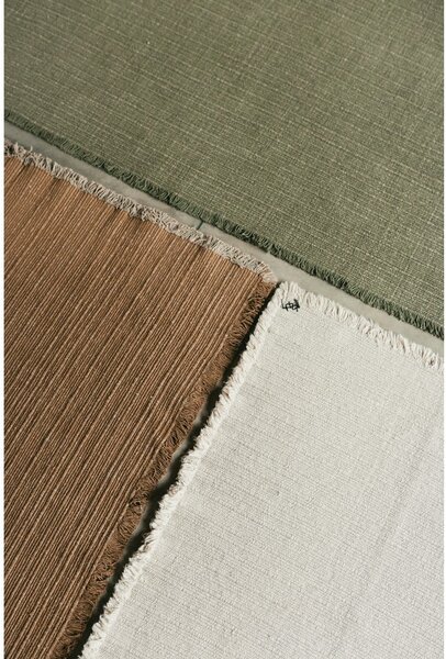 Krémový ručně tkaný bavlněný koberec 200x300 cm Handloom – Lorena Canals
