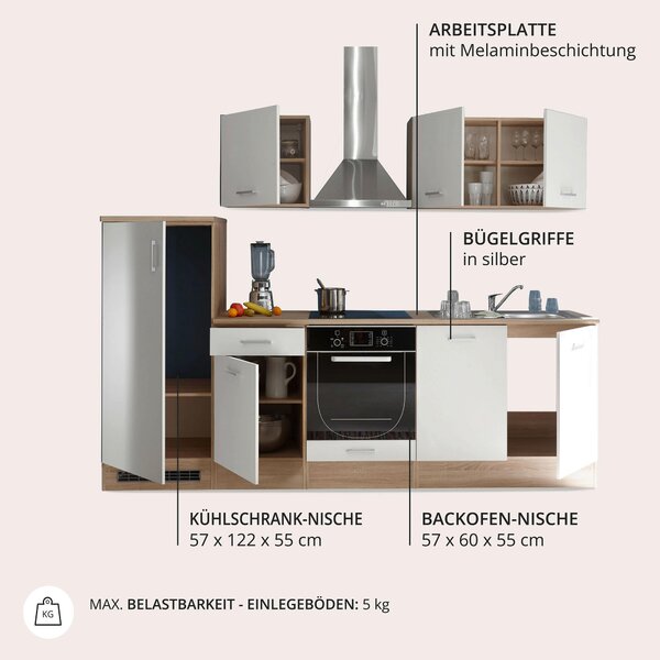 KUCHYŇSKÝ BLOK BEZ SPOTŘEBIČŮ 270 cm MID.YOU - Online Only kuchyňské linky, Online Only