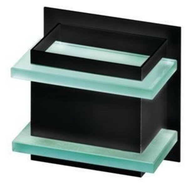 Nástěnné svítidlo AZzardo Blas black AZ3069 G9 1x40W IP20 10cm černé