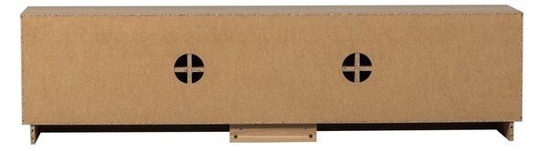 TV stolek z dubového dřeva v přírodní barvě 200x52x45 cm Zuma – WOOOD