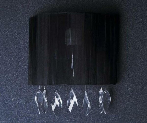 Nástěnné svítidlo AZzardo Sidney wall black AZ0913 E14 1x40W IP20 22cm černé
