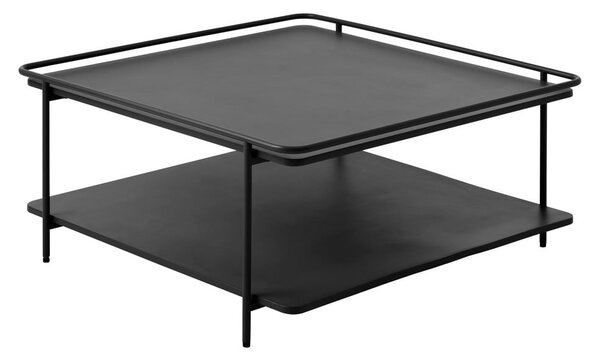 Černý kovový konferenční stolek 75x75 cm Yuba – Unique Furniture