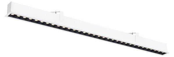 BIG WHITE SLV GLENOS PRO Stropní vestavné svítidlo, 1,2 m, DALI, UGR19, 3000K, 75°, IP20, bílé / černé 1010521