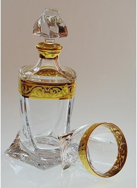 BOHEMIA QUADRO BAROQUE GOLD WHISKY SADA 1+6 KS