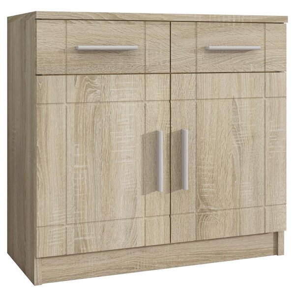 Obývací stěna PARIS + 2x komoda | 340 cm + 103,4 cm + 69 cm | sonoma