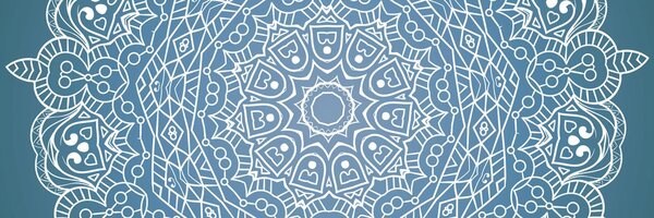 Obraz meditační Mandala na modrém pozadí
