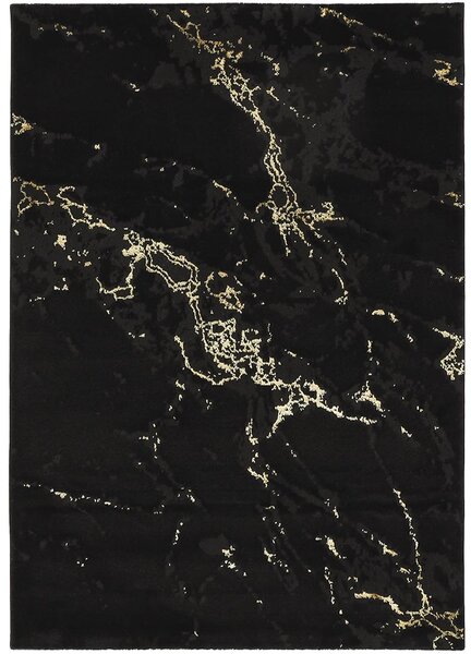 Breno Kusový koberec MARMARIS 400/nero, Černá, Vícebarevné, 80 x 150 cm