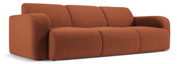Hnědá pohovka z textilie bouclé 235 cm Molino – Micadoni Home