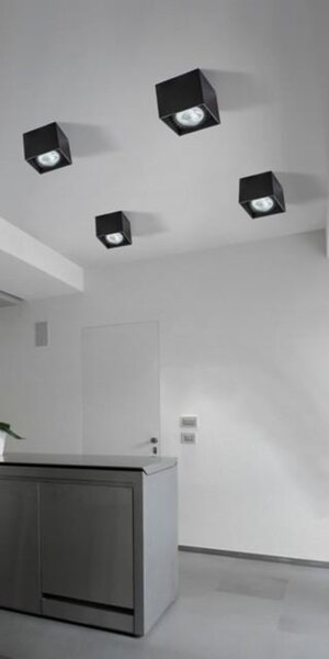 Stropní přisazené bodové svítidlo AZzardo Eco Alex black AZ1834 GU10+ADAP111/ES111 1x40W/1x50W IP20 12cm 230V černé