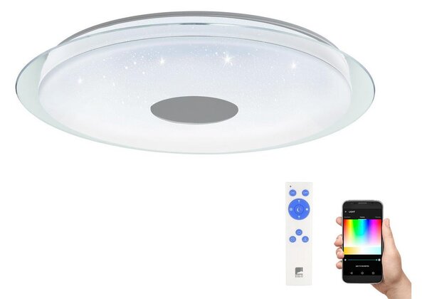 Eglo 98769 - LED RGB Stmívatelné stropní svítidlo LANCIANO-C LED/53W/230V + DO EG98769
