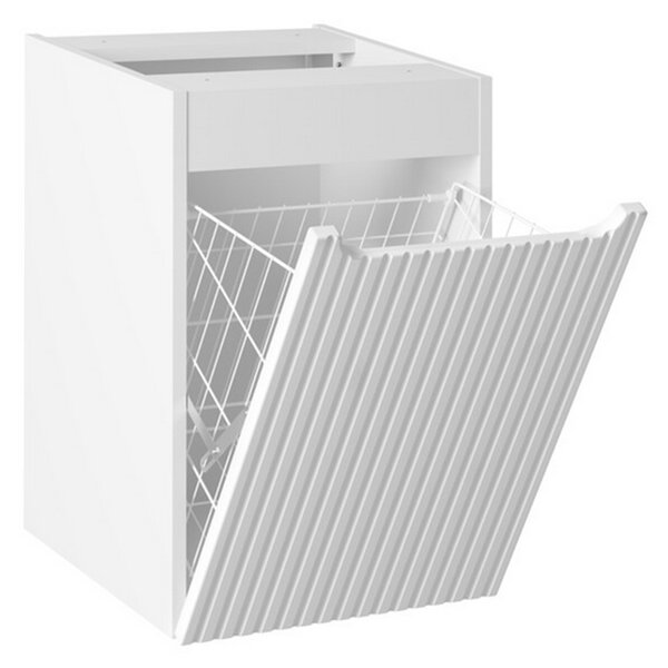 Skříňka NOVA WHITE 40 cm s košem na prádlo