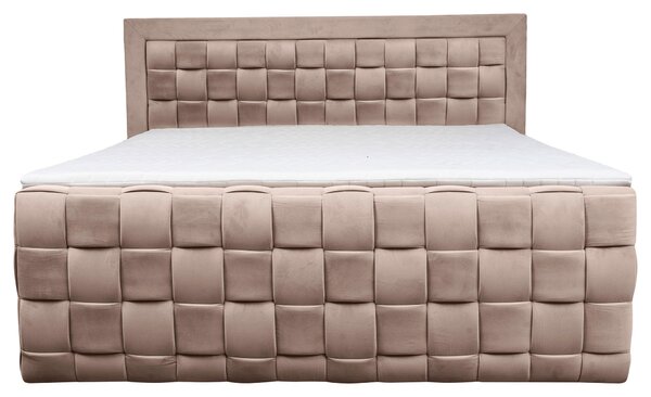 POSTEL BOXSPRING, 160/200 cm, béžová Livetastic - Manželské postele, Online Only