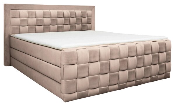 POSTEL BOXSPRING, 160/200 cm, béžová Livetastic - Manželské postele, Online Only