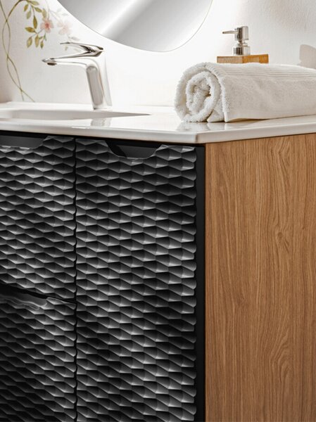 Koupelnová skřínka pod desku OCEAN BLACK 30 cm