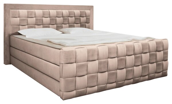 POSTEL BOXSPRING, 160/200 cm, béžová Livetastic - Manželské postele, Online Only