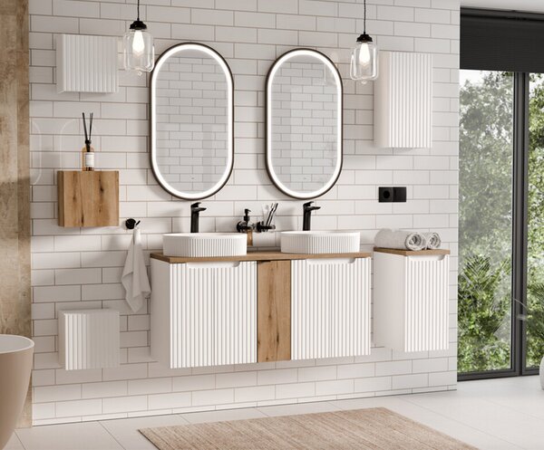 Koupelnový regál pod pracovní desku NOVA WHITE 30 cm