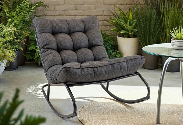 ZAHRADNÍ HOUPACÍ KŘESLO kov, textil Ambia Garden - Online Only zahradní nábytek, Online Only