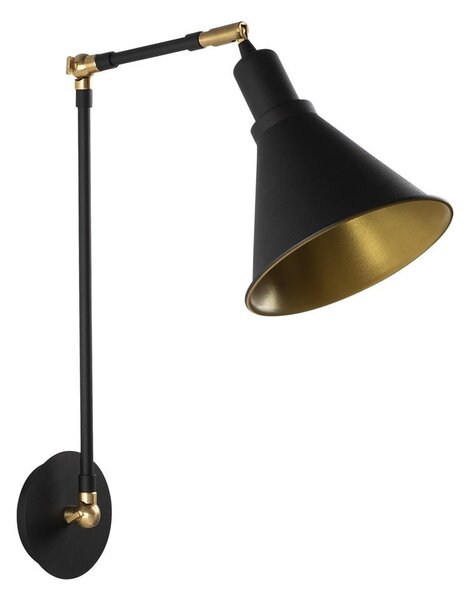 Černé nástěnné svítidlo ø 20 cm Chicago – Opviq lights