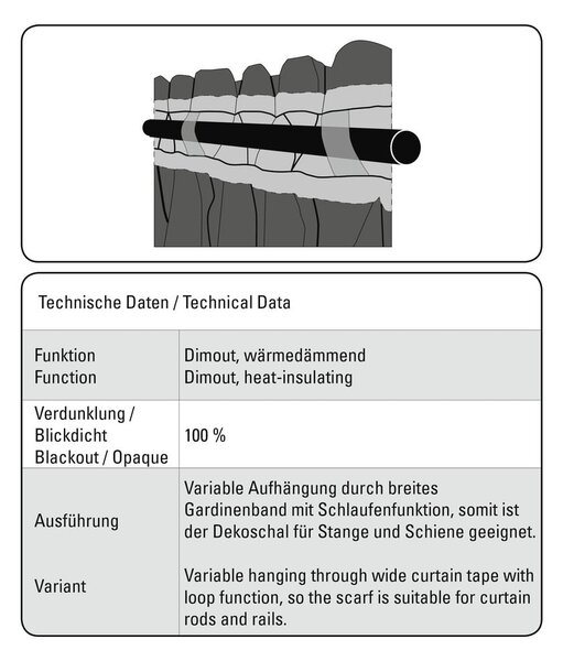 Béžový zatemňovací/termo závěs 140x245 cm – Sehlbach