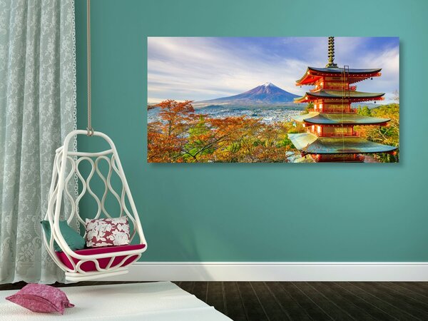 Obraz výhled na Chureito Pagoda a horu Fuji