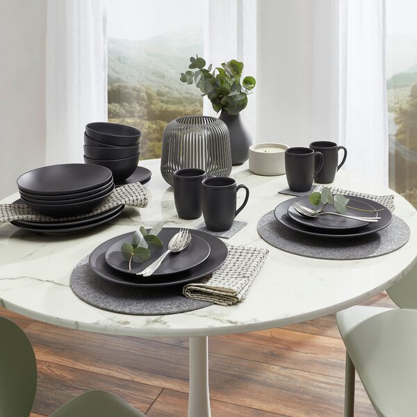 KOMBINOVANÁ SOUPRAVA, 20dílné, kamenina Creatable - Online Only nádobí, Online Only