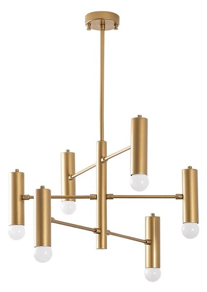 Závěsné svítidlo ve zlaté barvě s kovovým stínidlem Gharib – Opviq lights