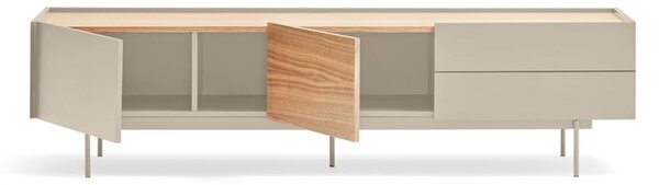 TV stolek v dekoru dubu v béžovo-přírodní barvě 180x45 cm Otto – Teulat