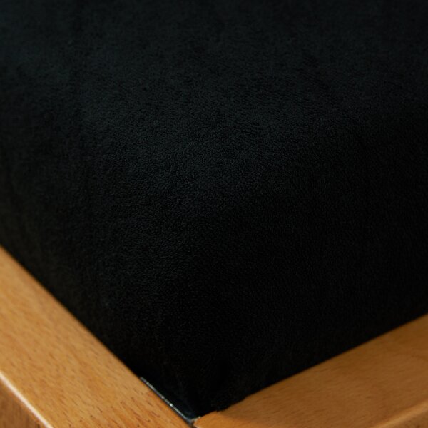 Smolka Froté prostěradlo - Černá Velikost: 180*200 cm