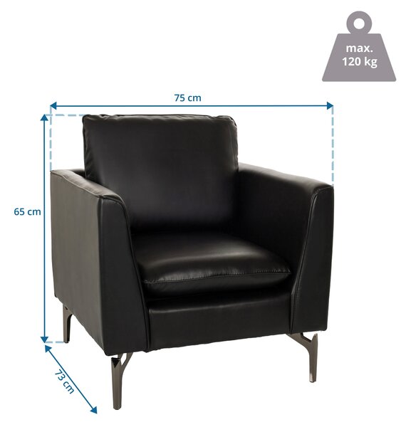 KŘESLO, textil, černá MID.YOU - Online Only křesla & taburety, Online Only