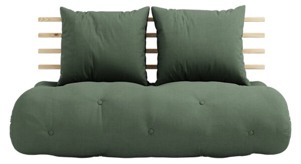 Zelená Variabilní pohovka Shin Sano Natur/Olive 75 × 95 × 140 cm KARUP DESIGN