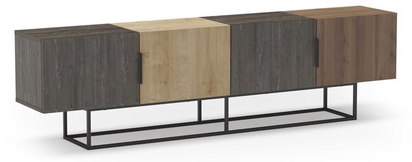 TV stolek v dekoru dubu v přírodní barvě 200x55 cm Titan – Marckeric
