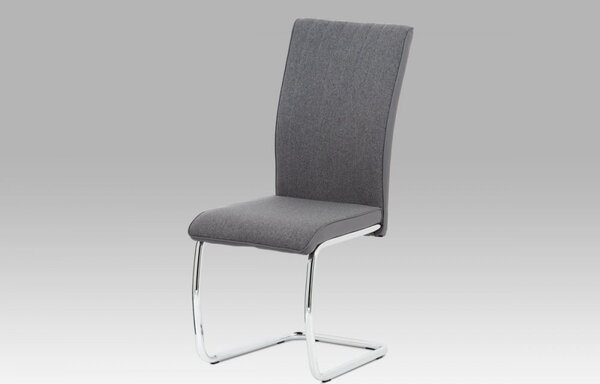 Jídelní židle DCL-455 látka / ekokůže / chrom Autronic Šedá