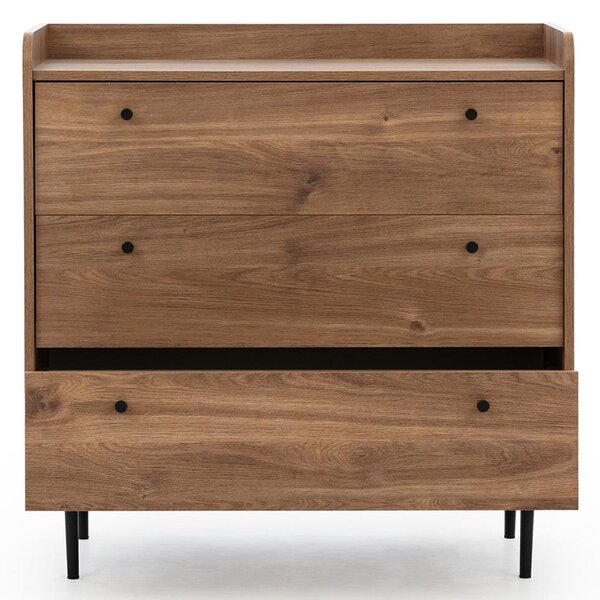 VASINA | komoda K3SZ | VS-02 | 90 cm | dub brandy castello