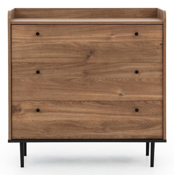 VASINA | komoda K3SZ | VS-02 | 90 cm | dub brandy castello
