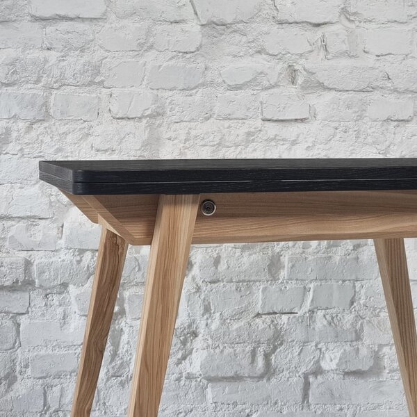Rozkládací jídelní stůl s deskou v dekoru jasanového dřeva 65x90 cm Envelope – Ragaba