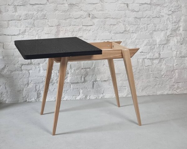 Rozkládací jídelní stůl s deskou v dekoru jasanového dřeva 65x90 cm Envelope – Ragaba