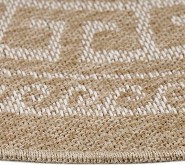 Béžový kulatý venkovní koberec ø 80 cm Comilla – Ayyildiz Carpets