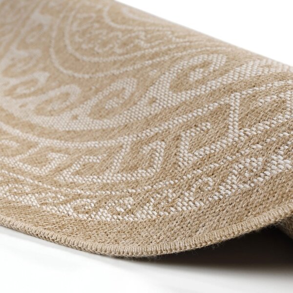 Béžový kulatý venkovní koberec ø 80 cm Comilla – Ayyildiz Carpets