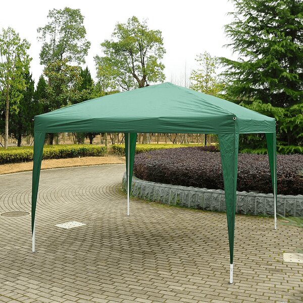 KONDELA Rýchlorozkladací nůžkový altán 2x2m, zelená TREKAN TYP 1