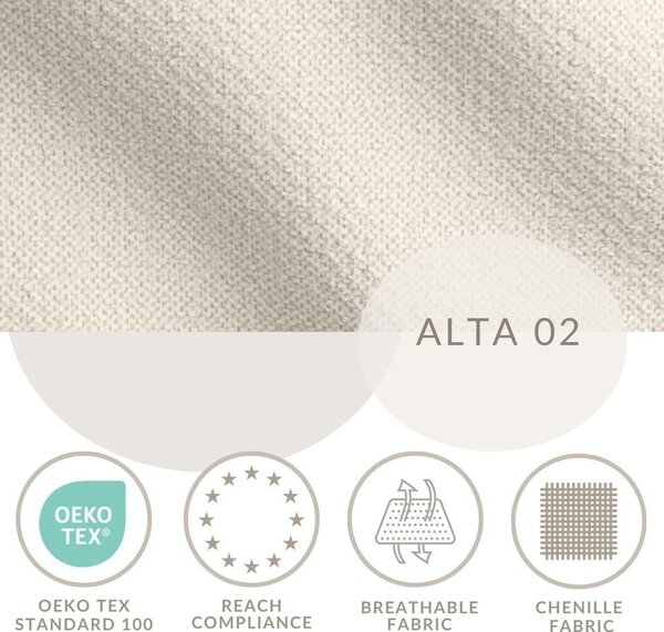 Béžová čalouněná dvoulůžková postel s úložným prostorem s roštem 180x200 cm Lounge L – Maison de Rêve