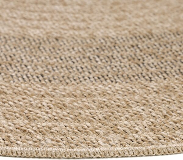 Černo-béžový kulatý venkovní koberec ø 120 cm Comilla – Ayyildiz Carpets